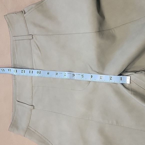Zara Faux Leather Pants, Size M, Light Light Sage Green, Grayish Hue. EUC - Picture 8 of 14
